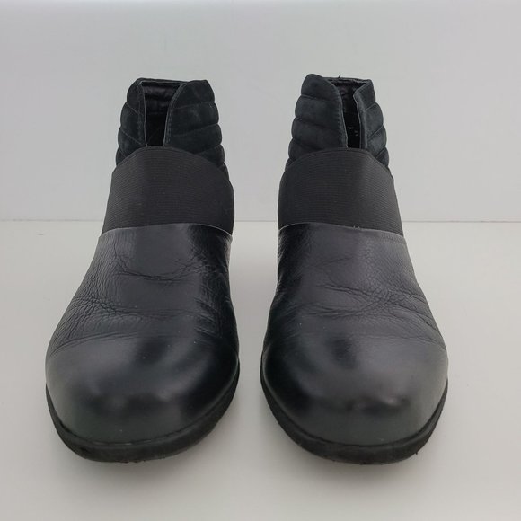 Aetrex Adele Women's Black Leather Ankle Boots US Size 9 EU 40 - Picture 3 of 8